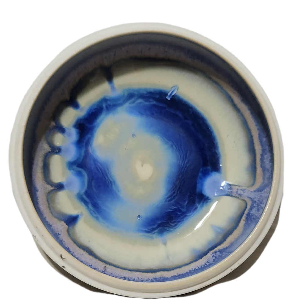 Ray West Crystalline Drip Glaze 5" Bowl Signed March 1996